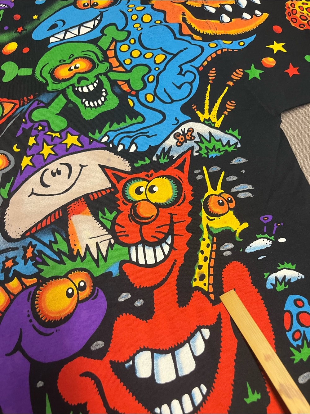 Zidzoii Joey Mars Black T- Shirt (AOP) - Picture 9 of 15